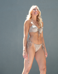 Multiway Gathered Bikini Top - Sandstone